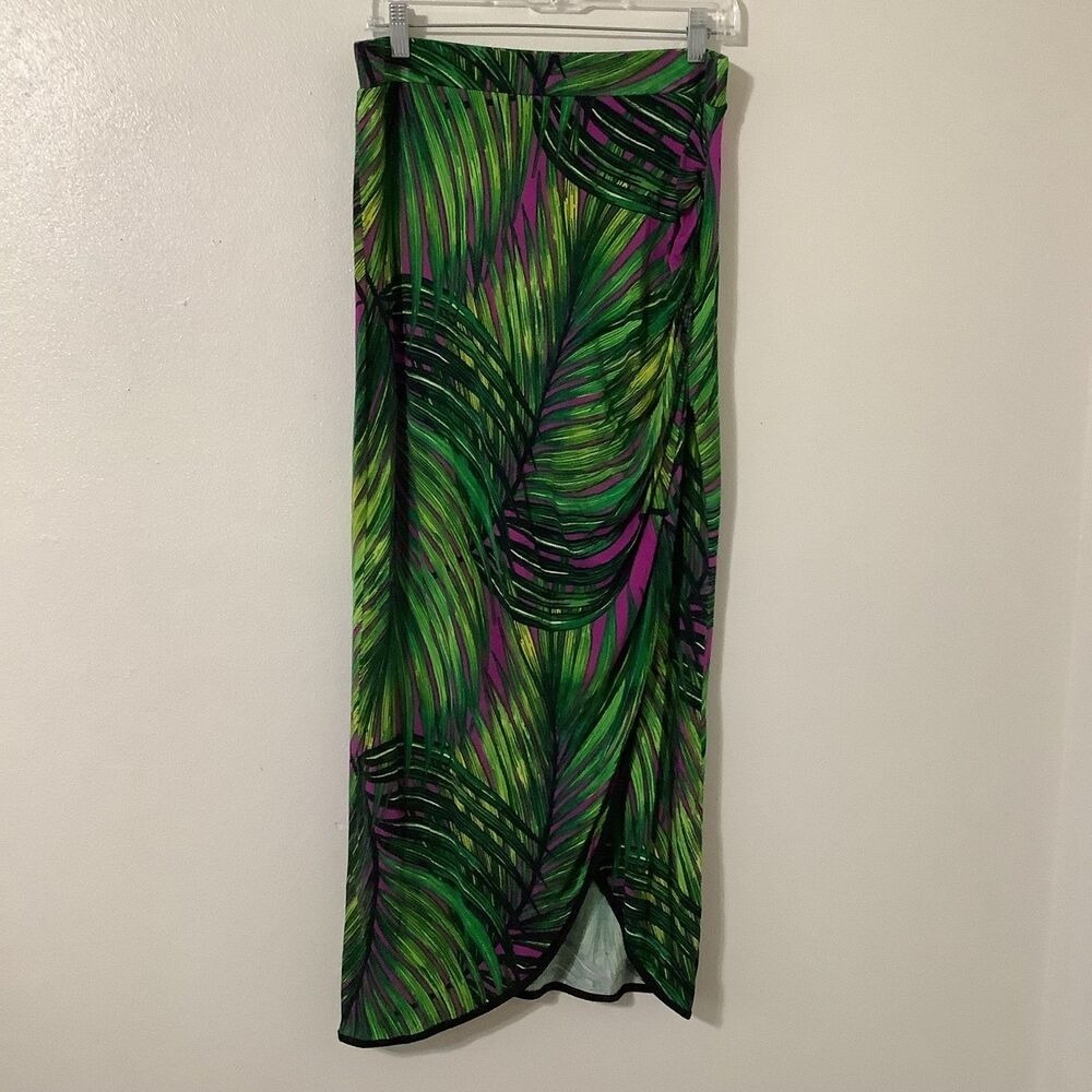 Tropical Asymmetrical Maxi Skirt PM Summer Vacation Cruise Resort Travel Boho